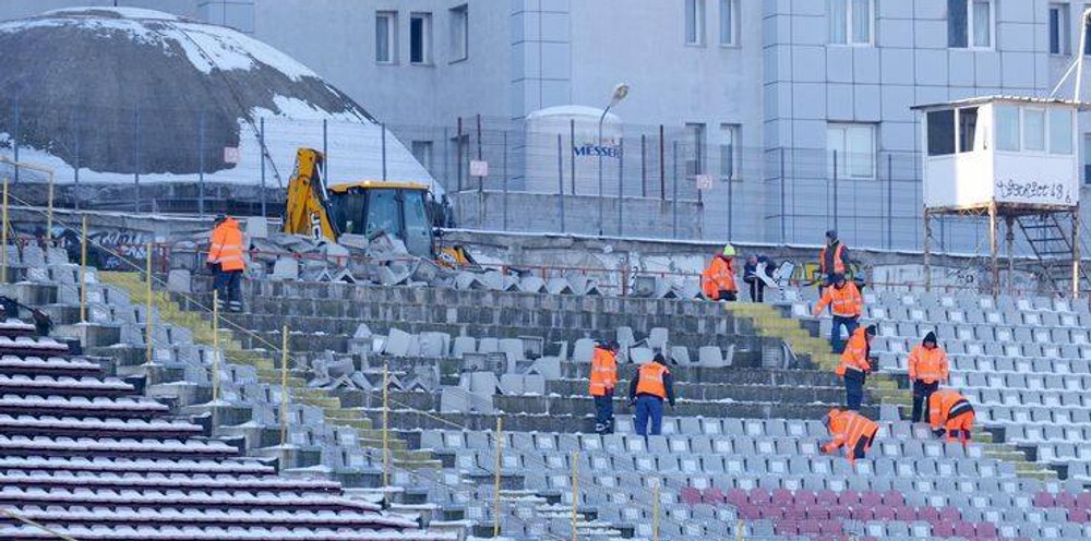 Stadionul Dinamo, pus la pământ. Buldozerele au intrat în Șoseaua Ștefan cel Mare