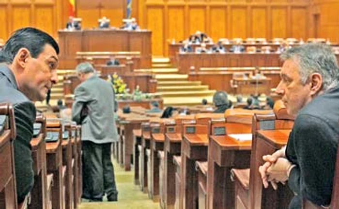 Nicolae Păun şi Mădălin Voicu, în băncile ParlamentuluiFoto: Mediafax