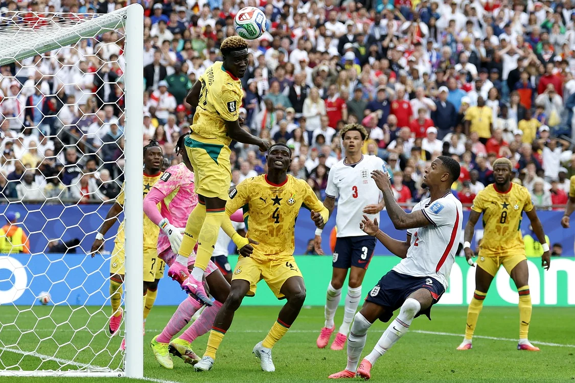 Englezii au asaltat poarta Ghanei pe final de meci (Foto: EPAImages)