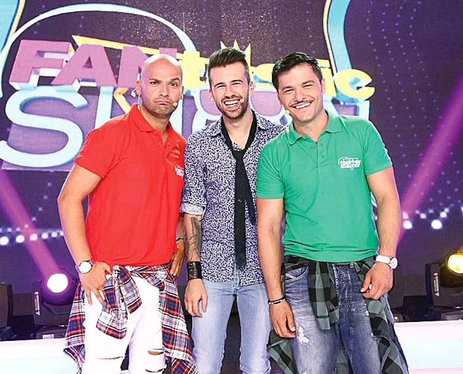 Andrei Ştefănescu,  Florin Ristei şi Liviu  Vârciu, la “Fantastic  Show” (Antena 1)