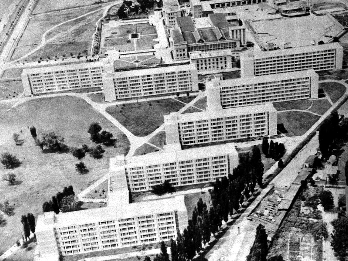 O parte din căminele studențești din Grozăvești. FOTO: Revista Arhitectura