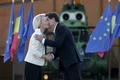 Ursula Von Der Leyen în vizită la baza militară Mihail Kogălniceanu, în Constanța. FOTO Inquam Photos / George Călin