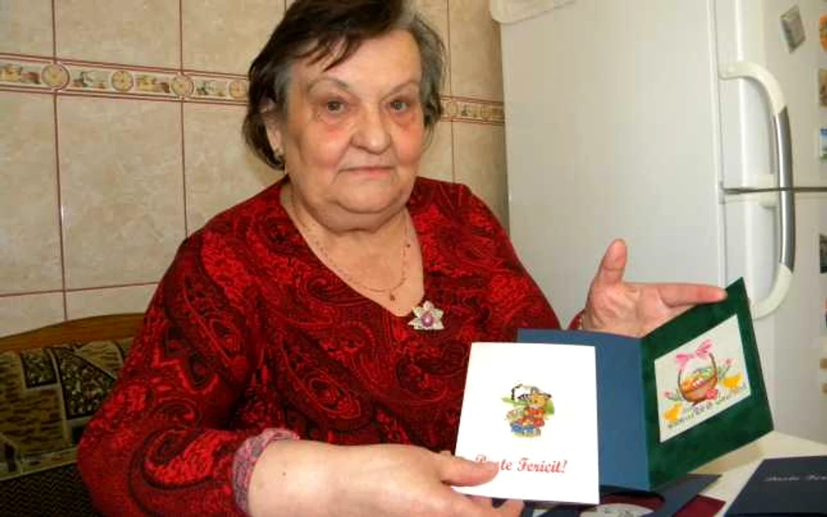 Mioara Ercău este pasionată de goblenuri. Foto Dana Mihai