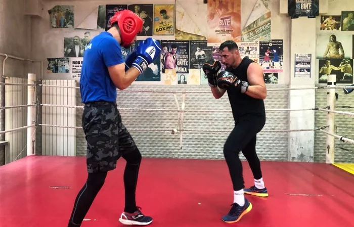 Cezar Juratoni, la antrenament cu Andrei Arădoaie