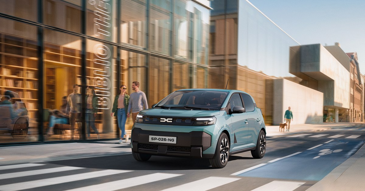 Imagini cu noua Dacia Spring, prezentată oficial la Salonul Auto de la Paris. Cât costă mașina 100% electrică