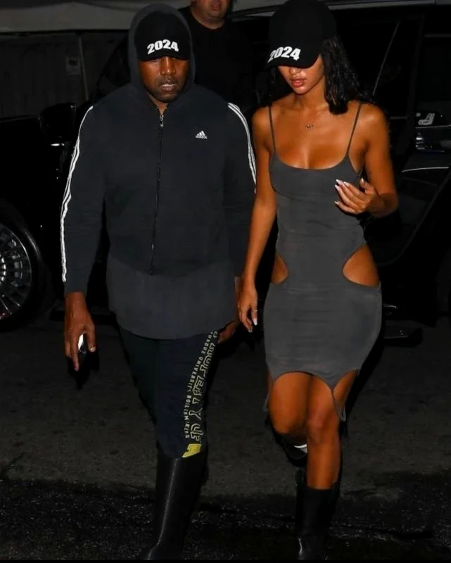 Modelul este cu 21 de ani mai mic decât Kanye West jpg