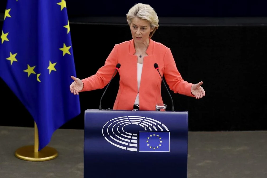 Ursula von der Leyen va vizita Israelul FOTO EPA EFE