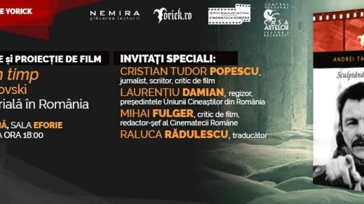 Eveniment editorial de excepţie: lansarea jurnalului de creaţie "Sculptând în timp", de Andrei Tarkovski jpeg