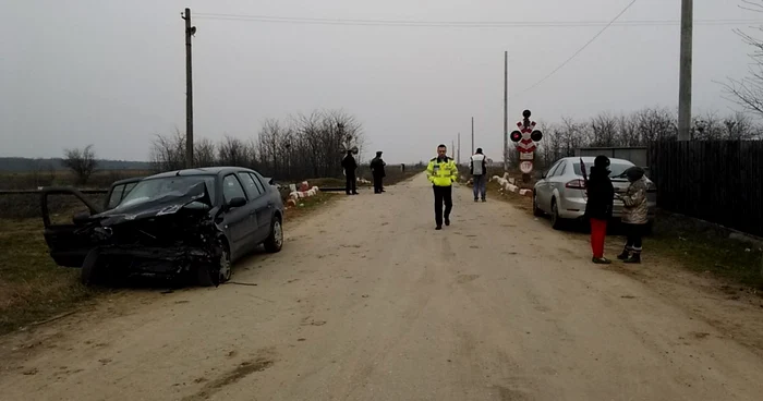 Trenul de călători nu a avut decât câteva minute întârziere din cauza accidentului