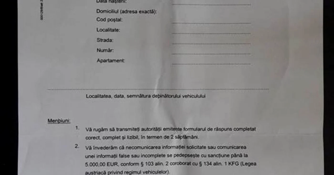 Amendă din Austria