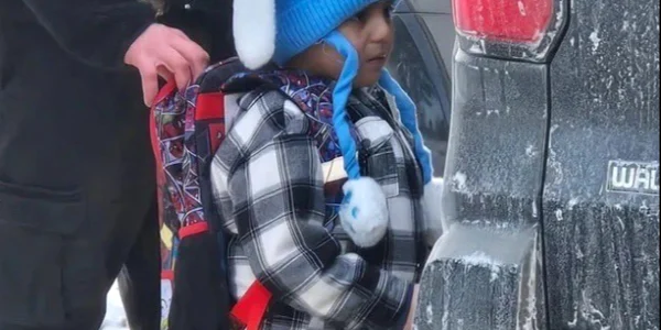 Micuțului Liam reținut de ICE FOTO: X / Kamala Harris