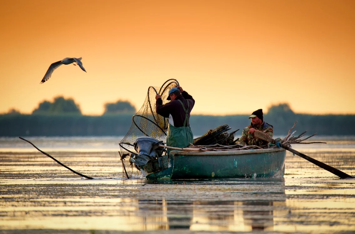Pescari în Delta Dunării FOTO: SHUTTERSTOCK