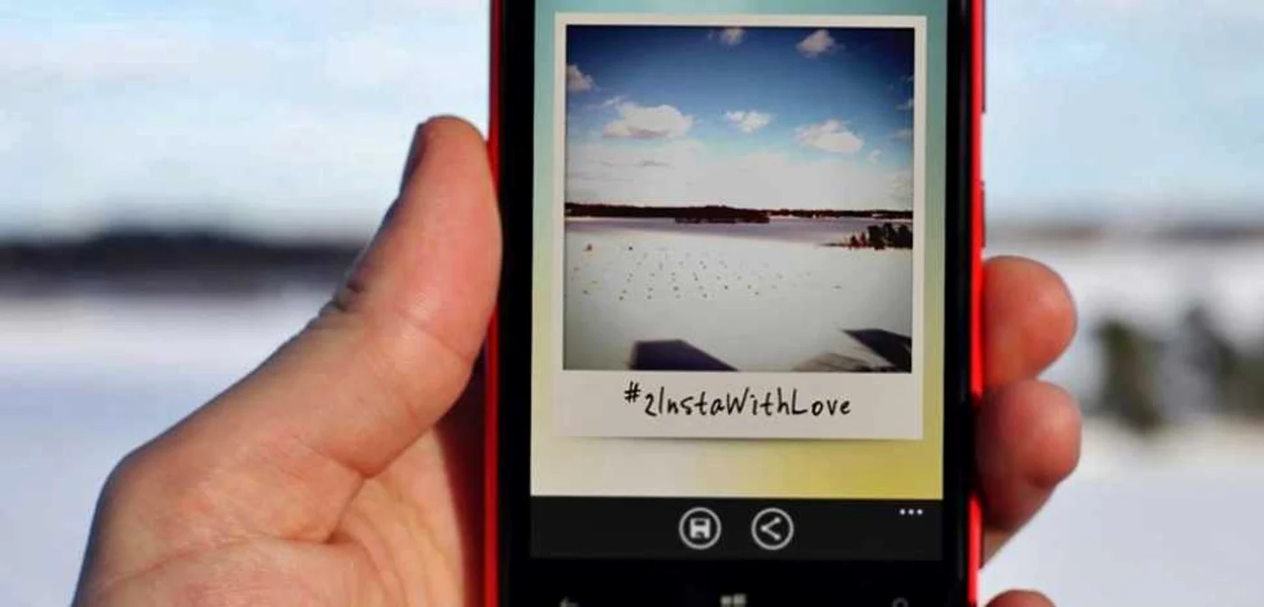 „2InstaWithLove“, aplicaţia prin care Nokia cere Instagram pe WP8. FOTO Facebook/Nokia Romania