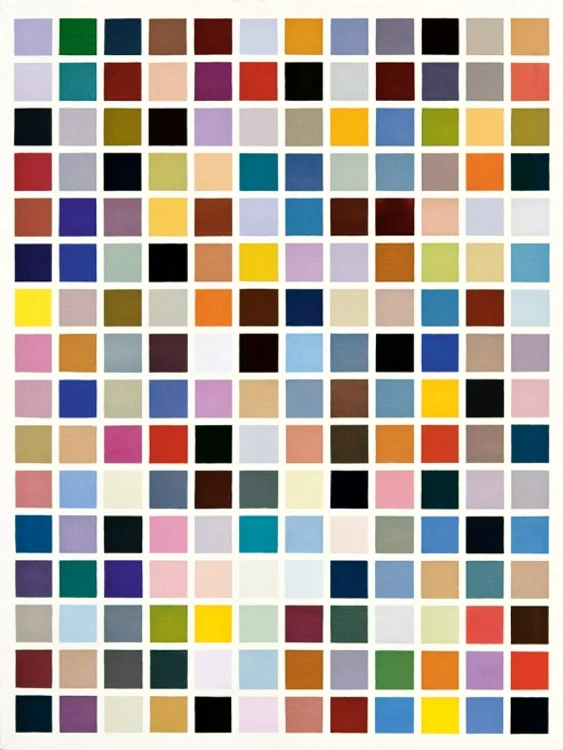 Tabloul pictorului german Gerhard Richter „192 de culori”. Foto: https://www.gerhard-richter.com/