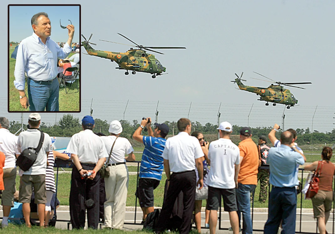 
    Radu Berceanu a pilotat un avion Cessna.  