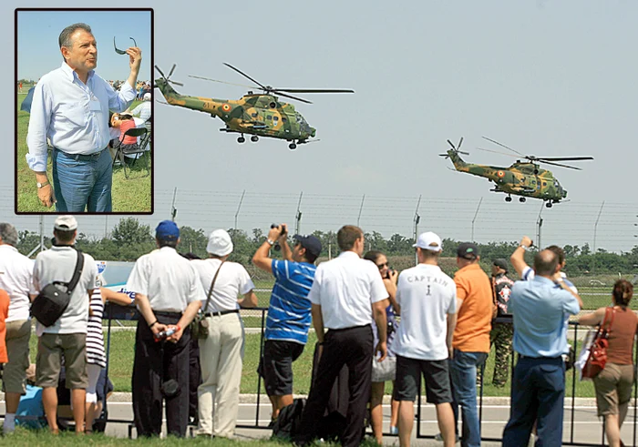 Radu Berceanu a pilotat un avion Cessna.