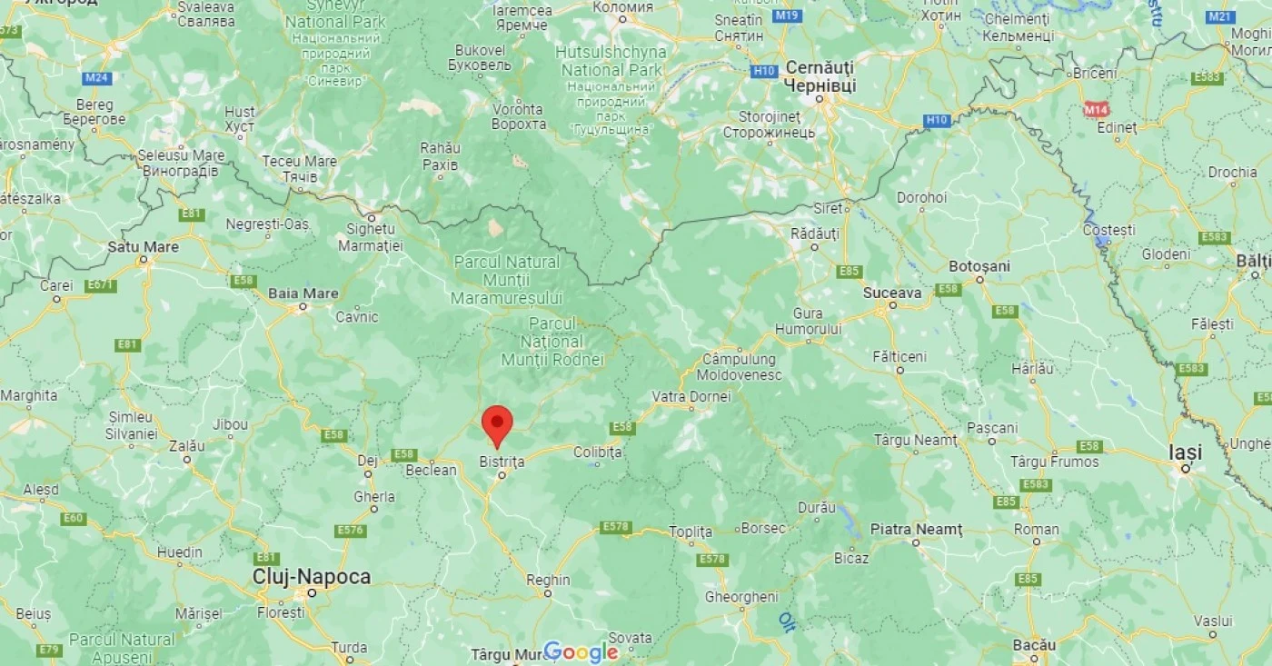 harta localitate BN unde a cazut drona google maps