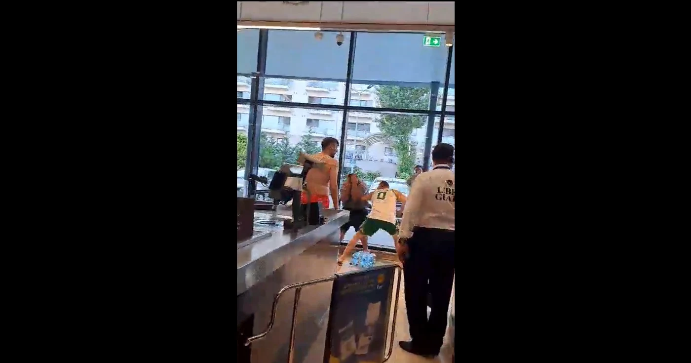 Bătaia a avut loc în magazin FOTO: Captură video