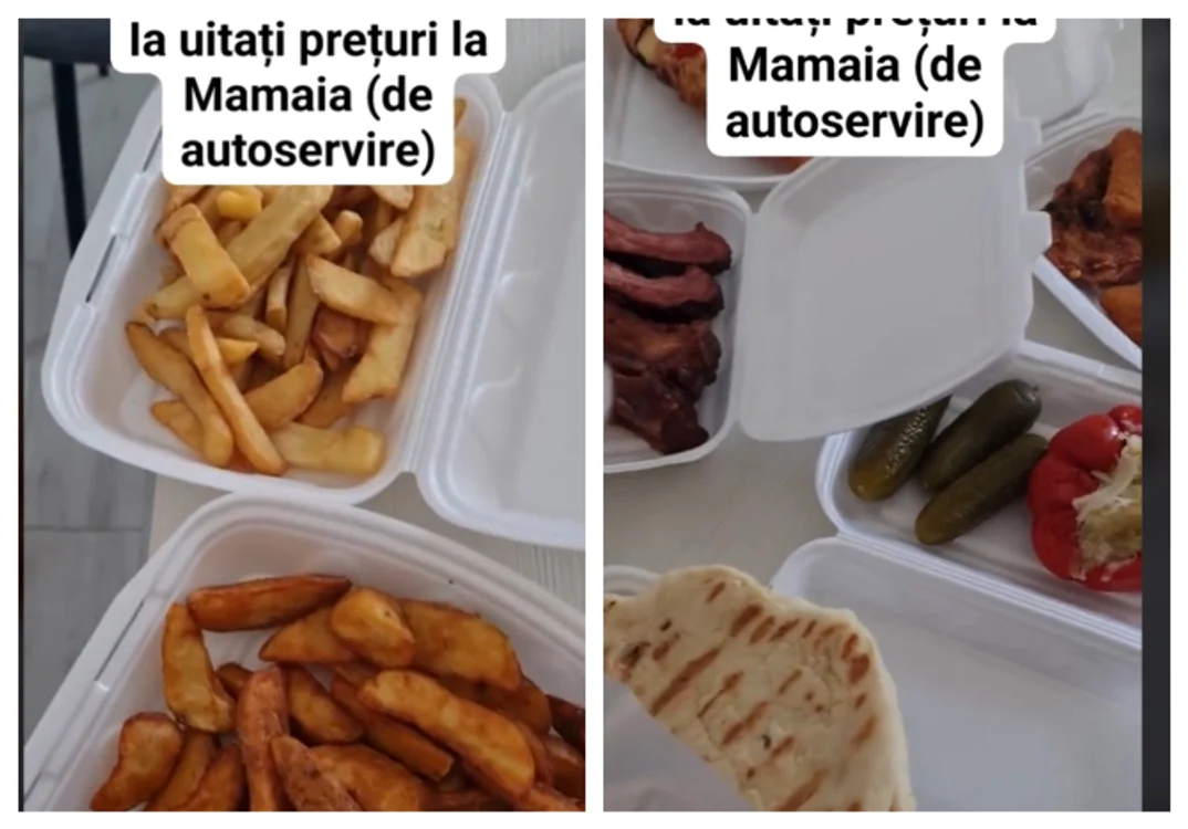 Mâncarea la autoservire, în Mamaia Foto: captură Facebook 