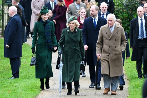 Kate, William, Charles, Camilla de Crăciun la Sandringham