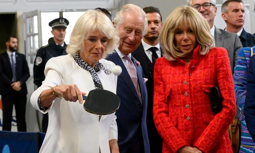 Regina Camilla si Brigitte Macron au jucat ping pong   profimedia 0807215524 jpg