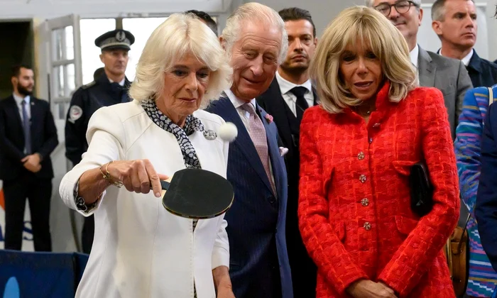 Regina Camilla si Brigitte Macron au jucat ping pong   profimedia 0807215524 jpg