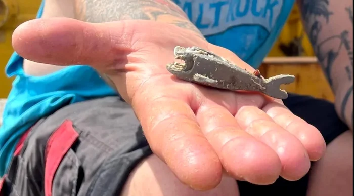 Rechinul din Lego, găsit de West / foto: arhiva personala