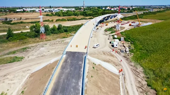 Șantierul Centurii Timișoara FOTO: Pro Infrastructură
