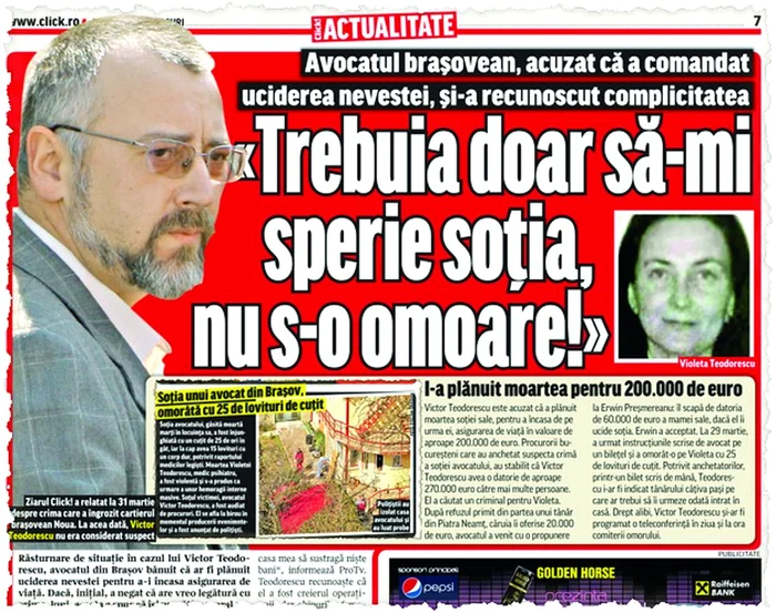 În martie 2011,  Click! v-a prezentat  pe larg cazul  cutremurător  de la Braşov