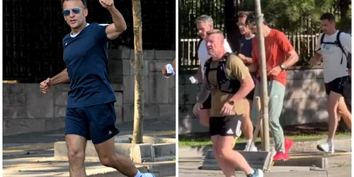 Emmanuel Macron a făcut jogging pe străzile Ankarei înainte de summitul NATO. FOTO X/captura video