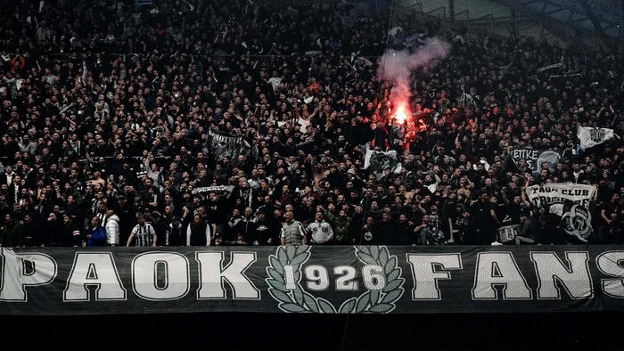 Suporterii pătimași ai lui PAOK Salonic. Foto Facebook