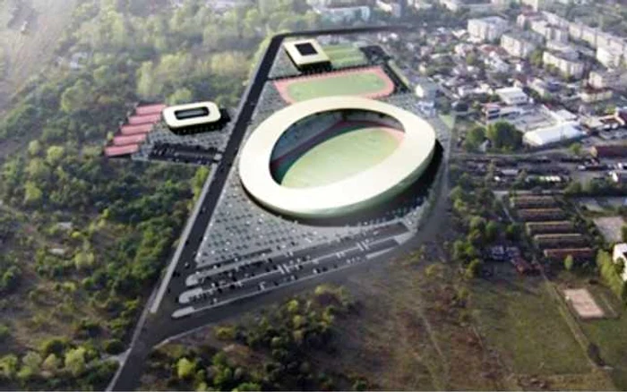 Complexul ar urma să cuprindă un stadion de fotbal şi atletism cu 15.000 locuri omologat categorie 4 UEFA , cu tribune acoperite şi dotări eferente