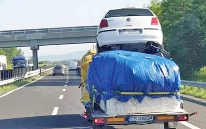 
    Imaginea a fost  surprinsă de un  șofer aflat în trafic  Foto: Origo.hu  