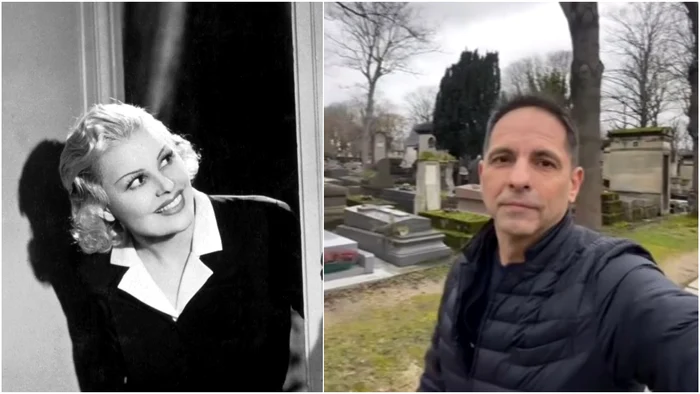 Dan Negru a vizitat cimitirul unde se află locul de veci al Elvirei Popescu. Foto: colaj/Instagram
