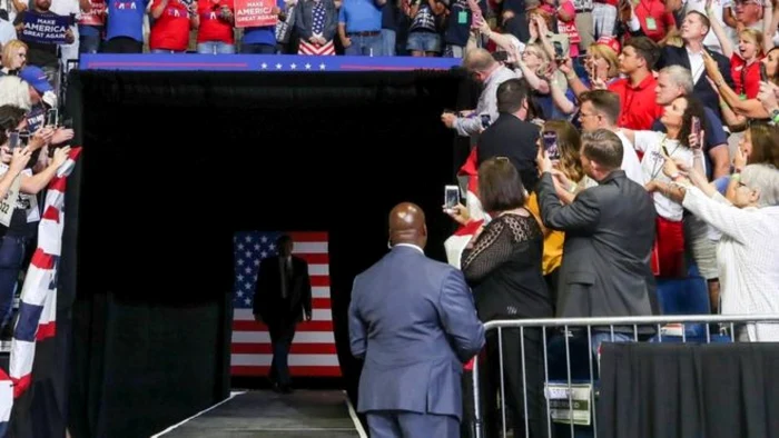 Donald Trump la mitingul electoral de la Tulsa, Oklahoma