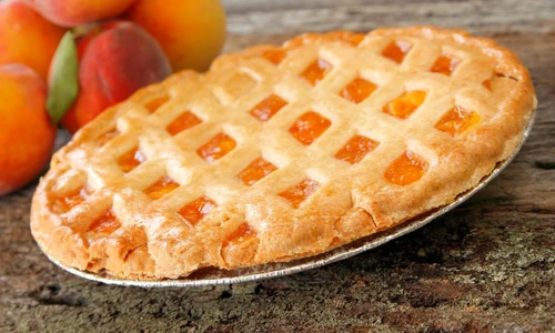 Fresh baked peach pie jpeg