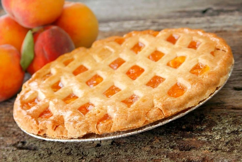 Fresh baked peach pie jpeg