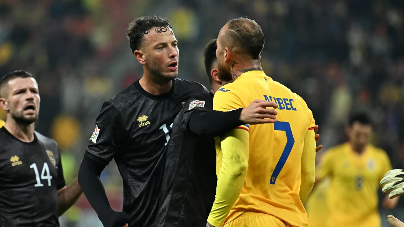 Amir Rrahmani a declanșat sandalul la meciul România - Kosovo. Foto Sportpictures
