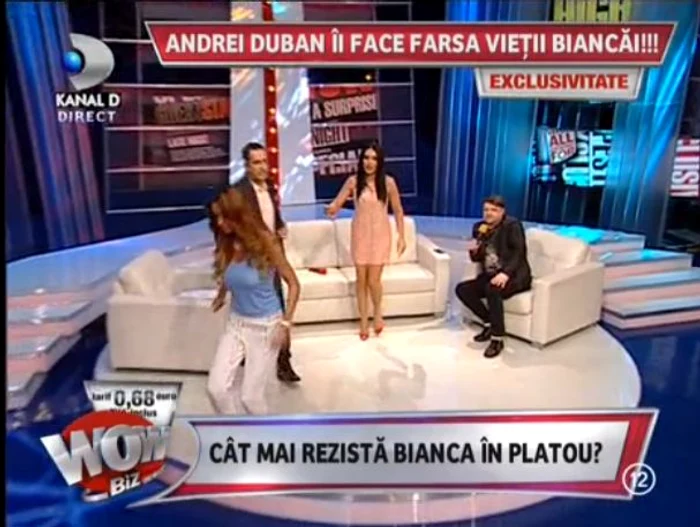 Bianca a părăsit platoul Foto Kanal D