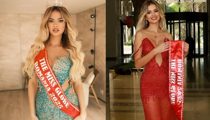 Andreea Ciucă reprezintă România la Miss Globe 2025 / foto: colaj Instagram