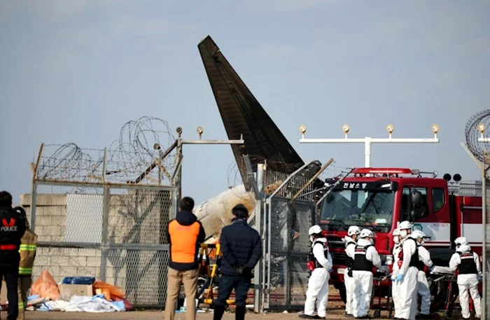 Cel mai grav accident aviatic din Coreea de Sud FOTO Reuters/Kim Hong-Ji