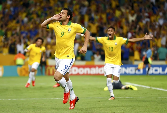 Fred a marcat unicul gol al Braziliei FOTO Reuters