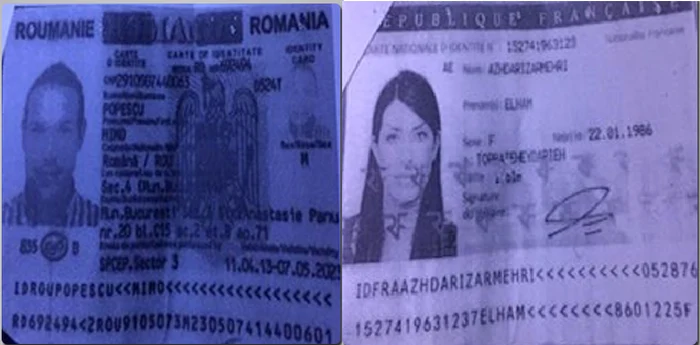 Actele de identitate ale celor doi suspecți au fost făcute publice