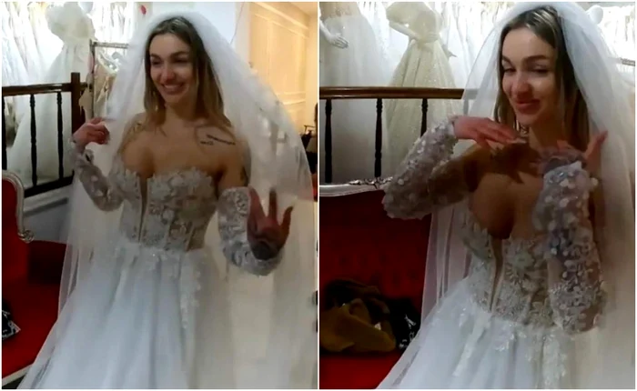 Rochia de mireasă aleasă de Ella - Foto: Antena 1