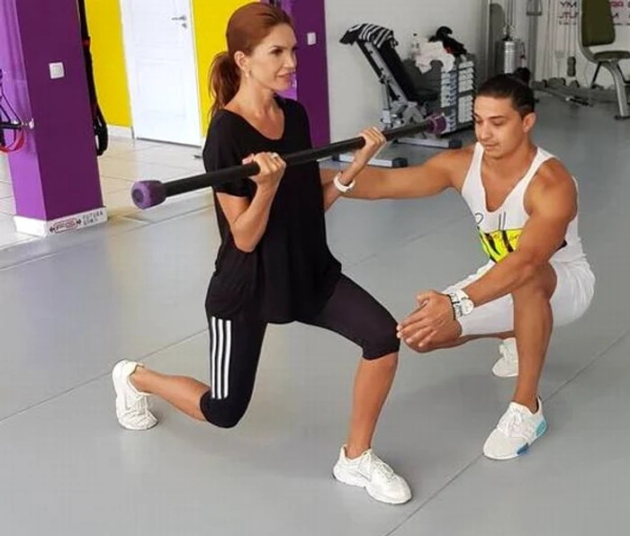 Cristina Spătar a avut nevoie de îndrumarea lui Alex FlorescuFoto: arhivă personală
