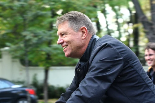 Klaus Iohannis bicicleta FOTO Marian Iliescu