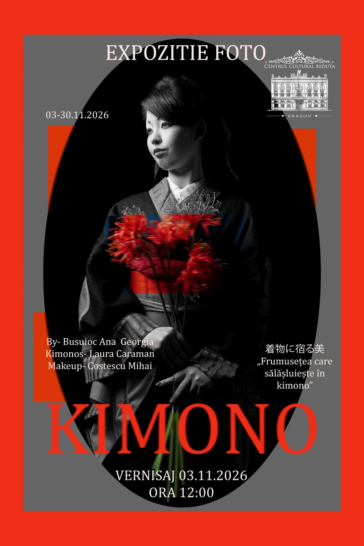 Afișul expoziției foto „KIMONO”