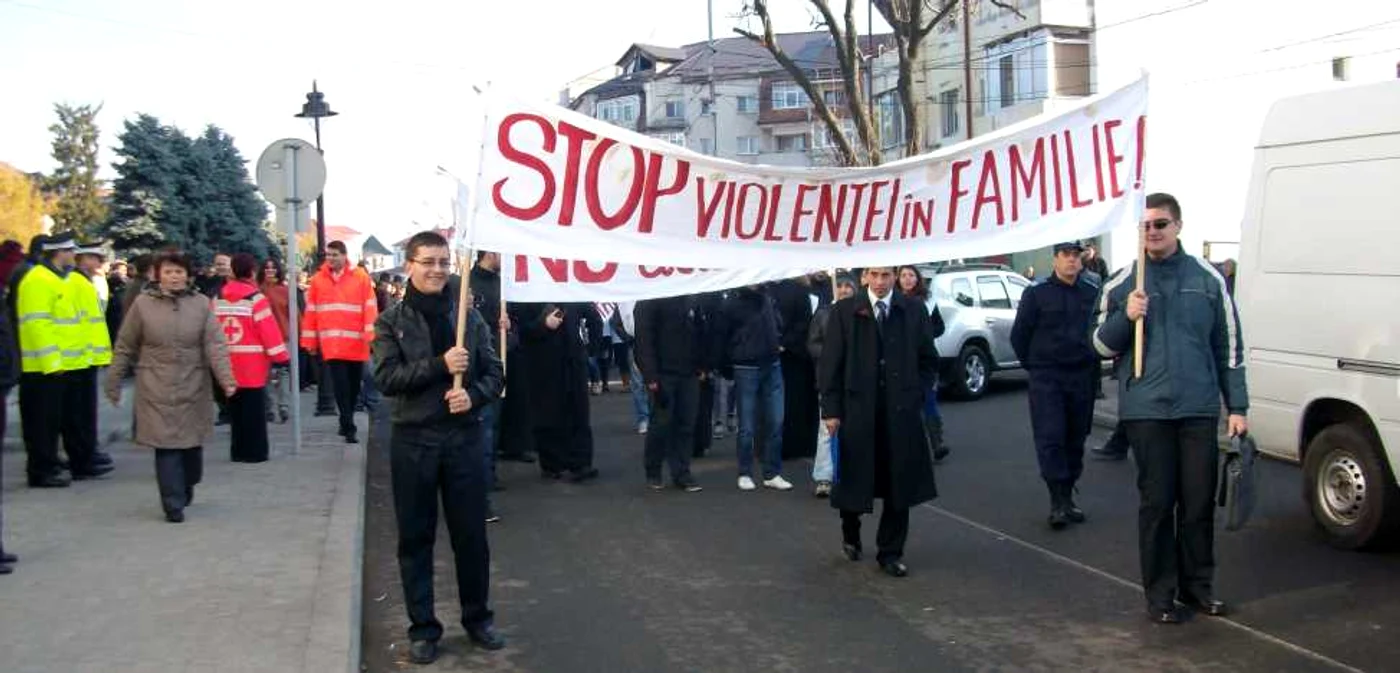 Marşul s-a desfăşurat în centrul municipiului