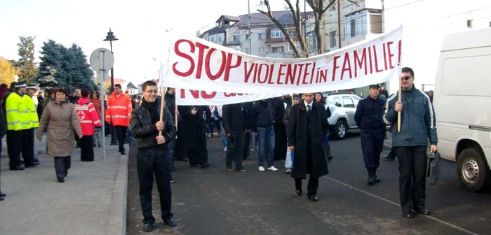 Marşul s-a desfăşurat în centrul municipiului