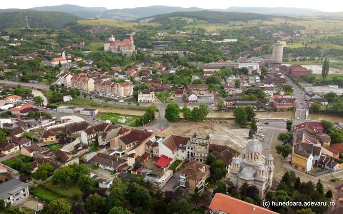Centrul istoric din Hunedoara. Foto: Daniel Guță. ADEVĂRUL